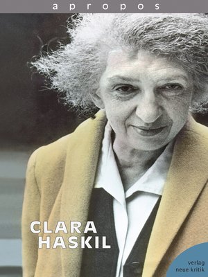 cover image of apropos Clara Haskil